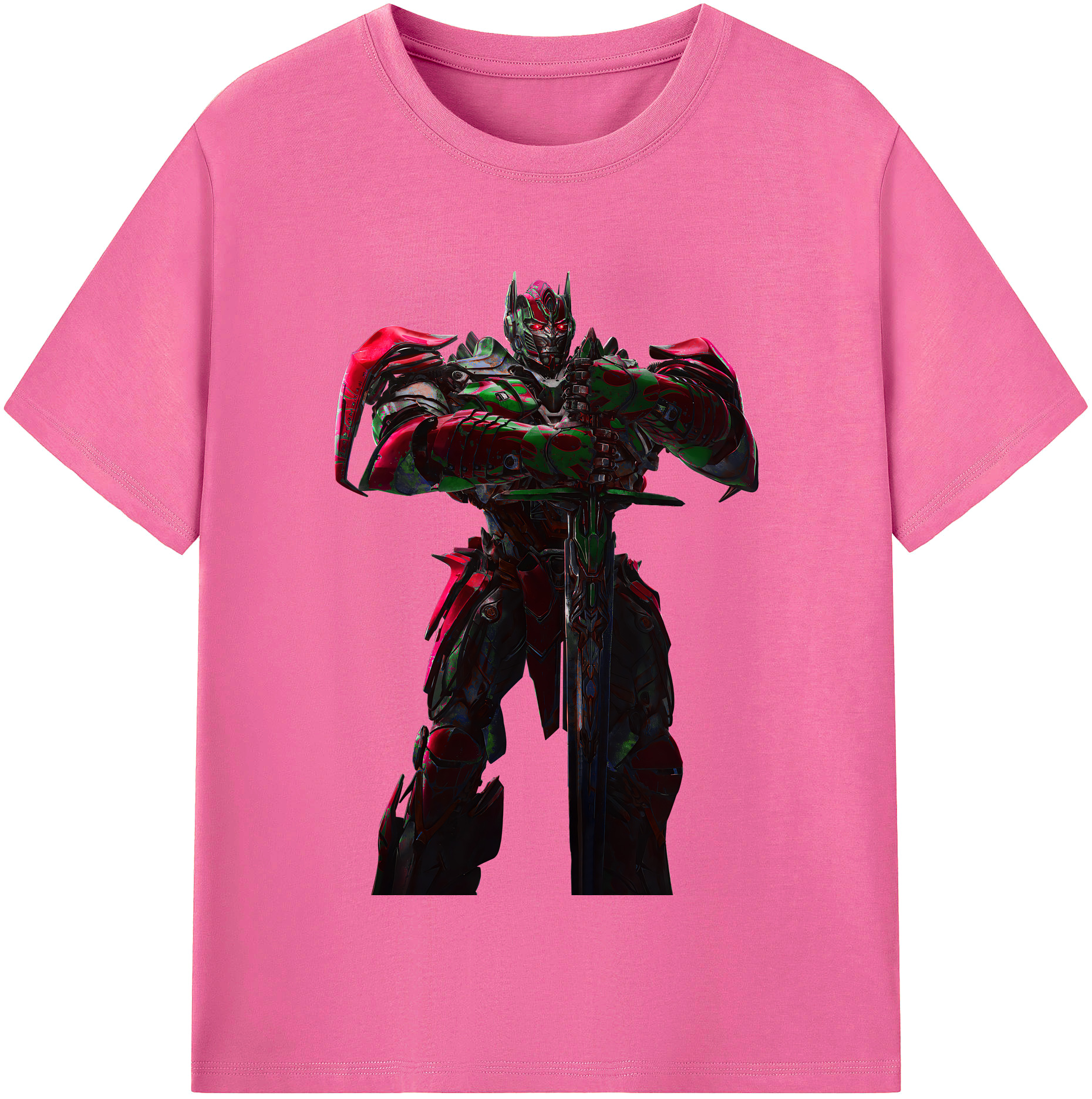 （画像用） Transformers トランスフォーマー レディースカジュアルプリントTシャツ（綿100％）